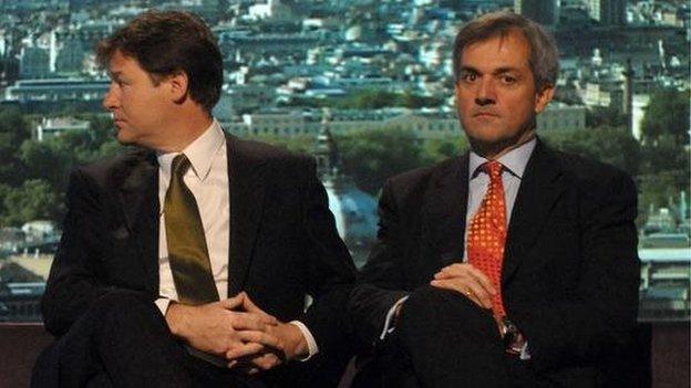 Nick Clegg and Chris Huhne