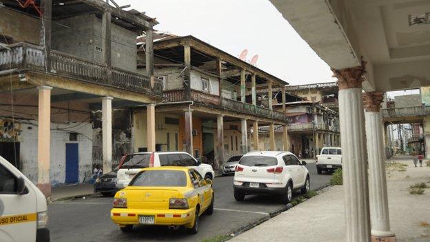 A view of a street in Colon in April 2015