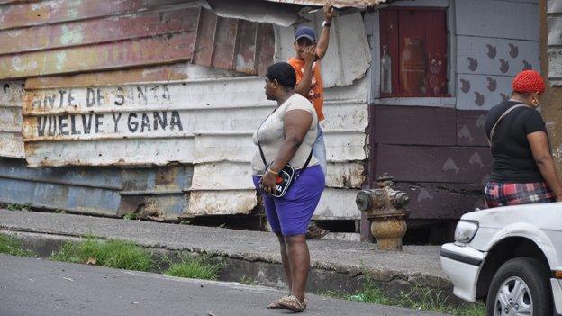 A view of a street in Panama City in April 2015