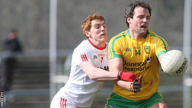 Tyrone's Peter Harte and Donegal's Michael Murphy