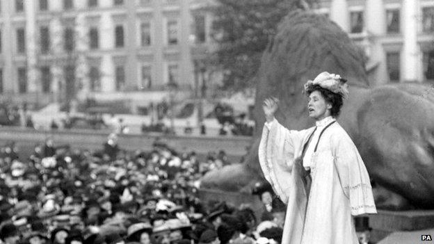 Emmeline Pankhurst in 1908