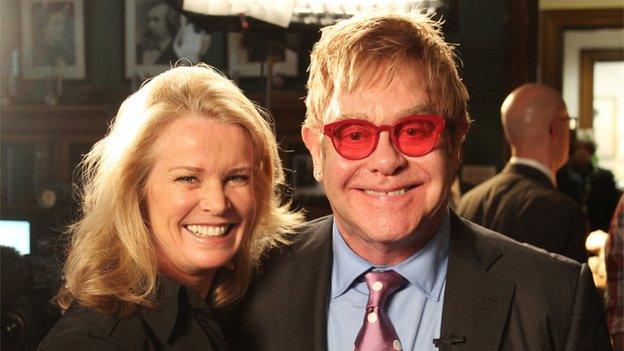 Elton John with Katty Kay