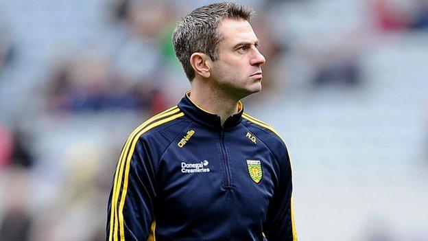 Donegal manager Rory Gallagher