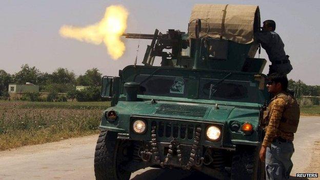 Afghan police fire at Taleban insurgents in Kunduz province - photo 3 May