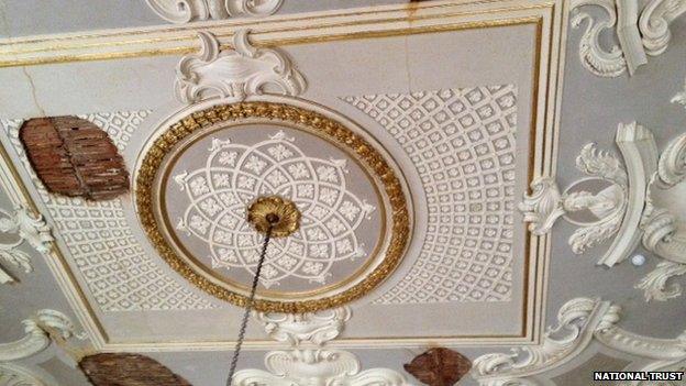 Speakers' Parlour ceiling