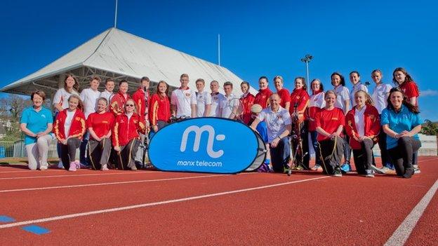 Manx Telecom Isle of Man team at National Sports Centre, Douglas