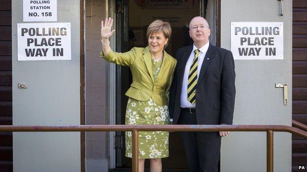 Nicola Sturgeon and Peter Murrell