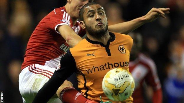 Wolves striker Leon Clarke