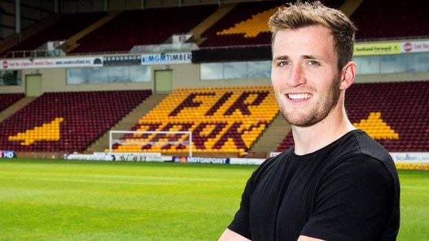 Motherwell midfielder Josh Law