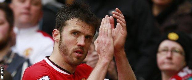 Man Utd midfielder Michael Carrick