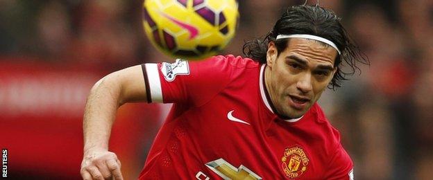 Man Utd striker Radamel Falcao