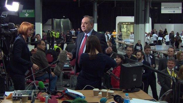 Alex Salmond at count