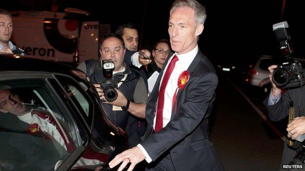 Jim Murphy leaves the count