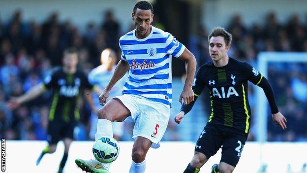 Rio Ferdinand and Christian Eriksen