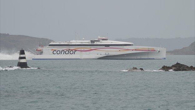 Condor Liberation with Herm, Sark and Jethou in the background