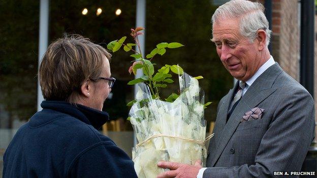 Prince of Wales meets residents of The Guinness Partnership's 250th affordable home in Poundbury