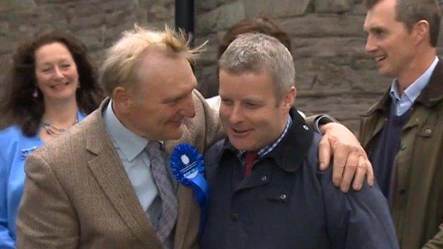 Conservatives celebrate in Monmouth