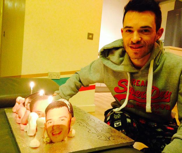 Fan with a Centipede birthday cake