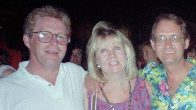 Ian Brown, late wife Mary and Rick Haines