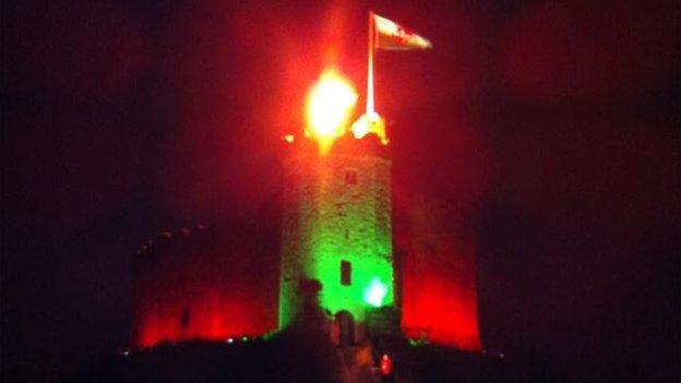 Cardiff Castle beacon