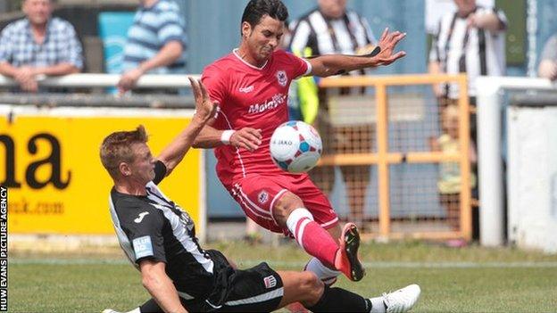 Javi Guerra playing in a friendly for Cardiff City