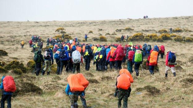 Teenagers taking part