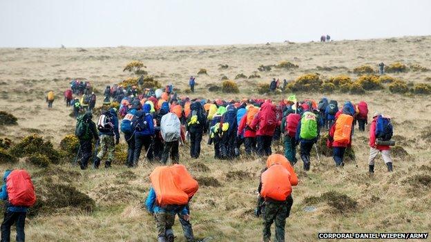 Teenagers taking part