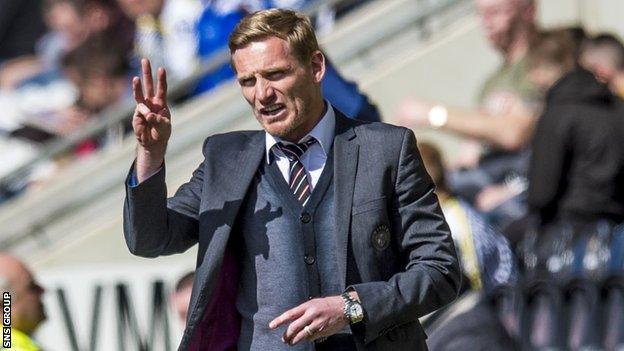 St Mirren manager Gary Teale