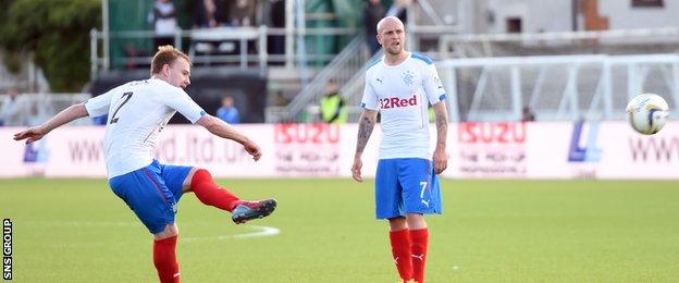 Stevie Smith curled in a fantastic free-kick to give Ranges the lead at Palmerston