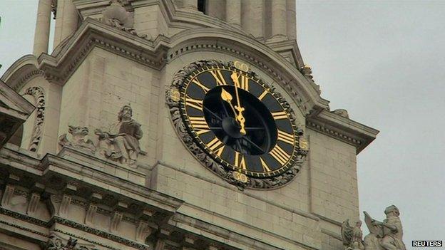 Clock at St Paul's, London