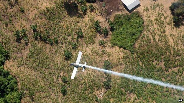 Colombian police fumigation plane, 2008