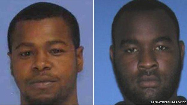 Photos released by the Mississippi Bureau of Investigation show, Marvin Banks (left) and his brother Curtis Banks on Saturday, 9 May 2015