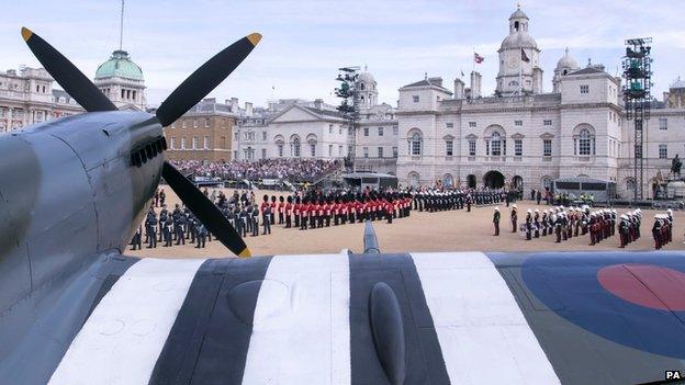 An original Spitfire fighter plane