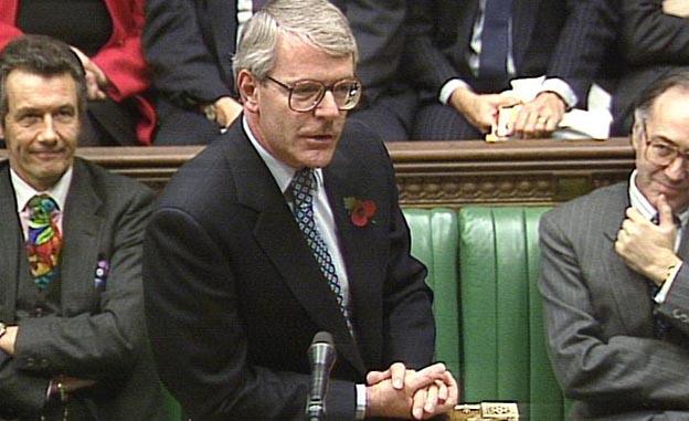 John Major in the commons in 1993