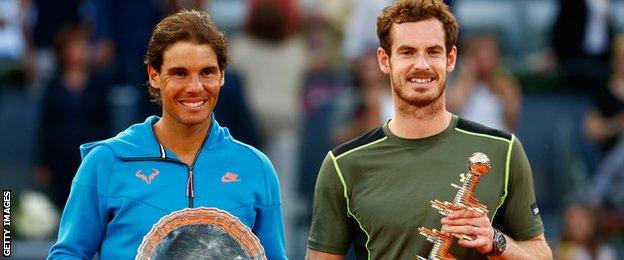 Andy Murray and Rafael Nadal