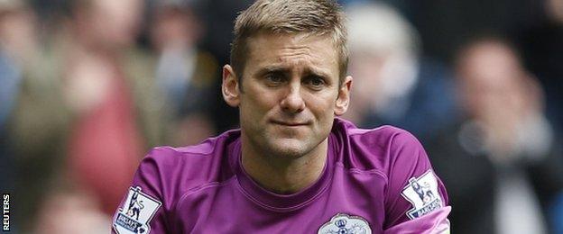 QPR goalkeeper Rob Green