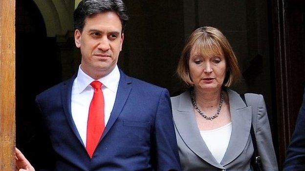 Harriet Harman and Ed Miliband