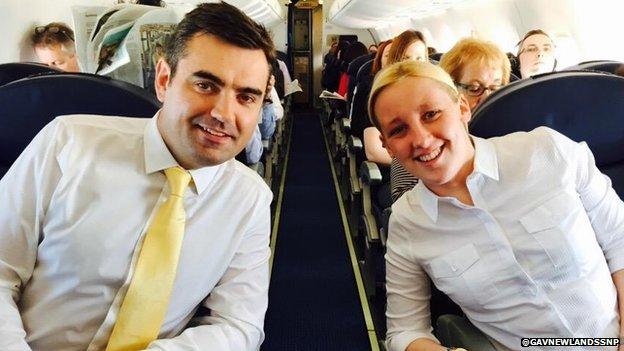 Gavin Newlands and Mhairi Black