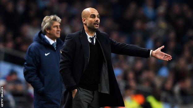 Manuel Pellegrini and Pep Guardiola