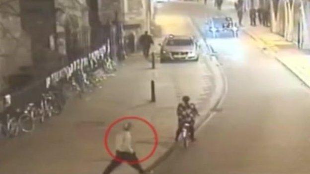 CCTV of Libyan cadets in Cambridge