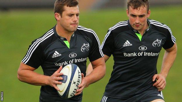 Munster duo CJ Stander and Tommy O'Donnell are named in the back row