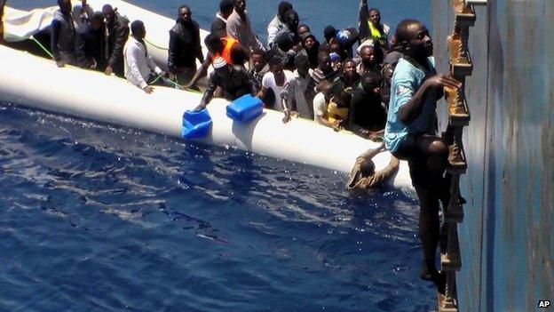 Migrant rescue in Mediterranean, 3 May 15