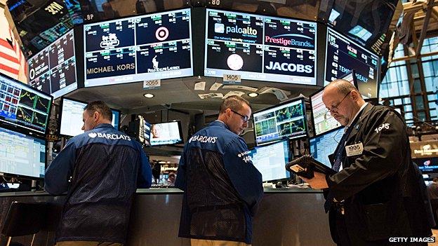 Traders at the New York Stock Exchange