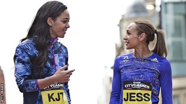 Katarina Johnson-Thompson and Jessica Ennis-Hill