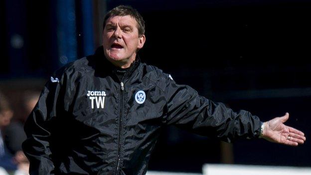 St Johnstone manager Tommy Wright