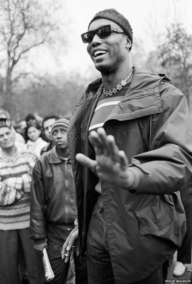 Ishmahil Blagrove. Speakers' Corner, Hyde Park, London.