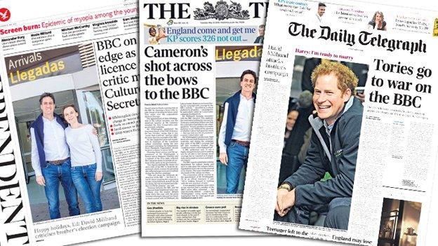 Tuesday's front pages