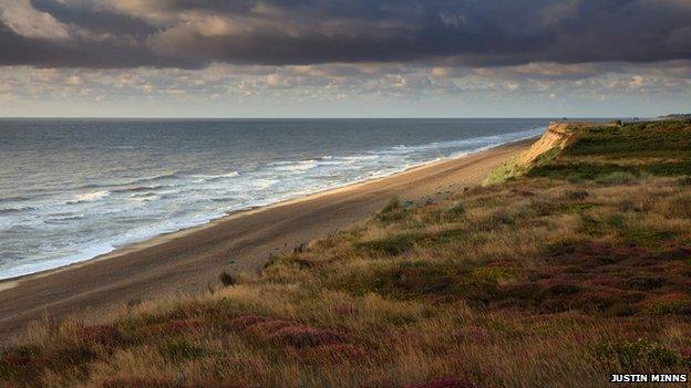 Dunwich coastline