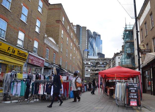 Petticoat Lane Market in 2015