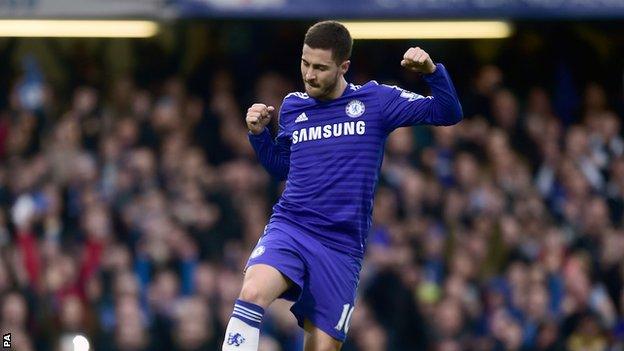 Chelsea midfielder Eden Hazard